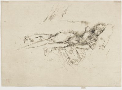 Figure nue allongée, vers 1885-88 - James Abbott McNeill Whistler